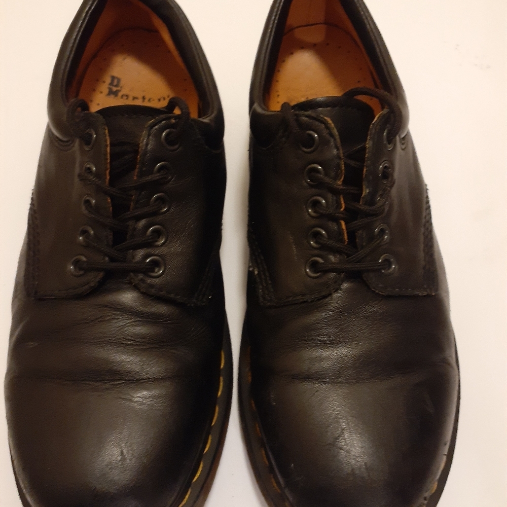 Dr. MARTENS BLACK MEN LEATHER SHOES 5083 SIZE 11M
